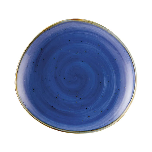 CAC China TUS-16-BLU Plate Starry Night Blue 10 3/8" Case of 12 Pcs