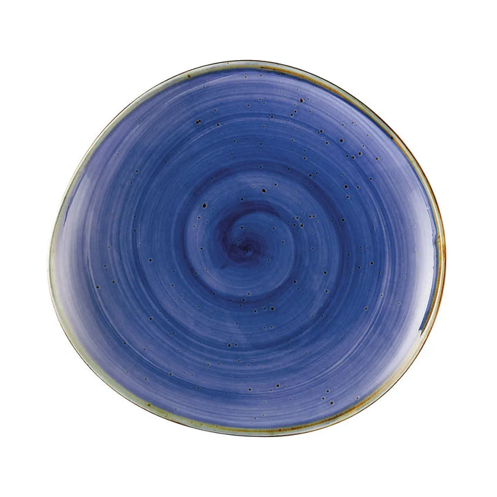 CAC China TUS-21-BLU Plate Starry Night Blue 12 1/4" Case of 12 Pcs