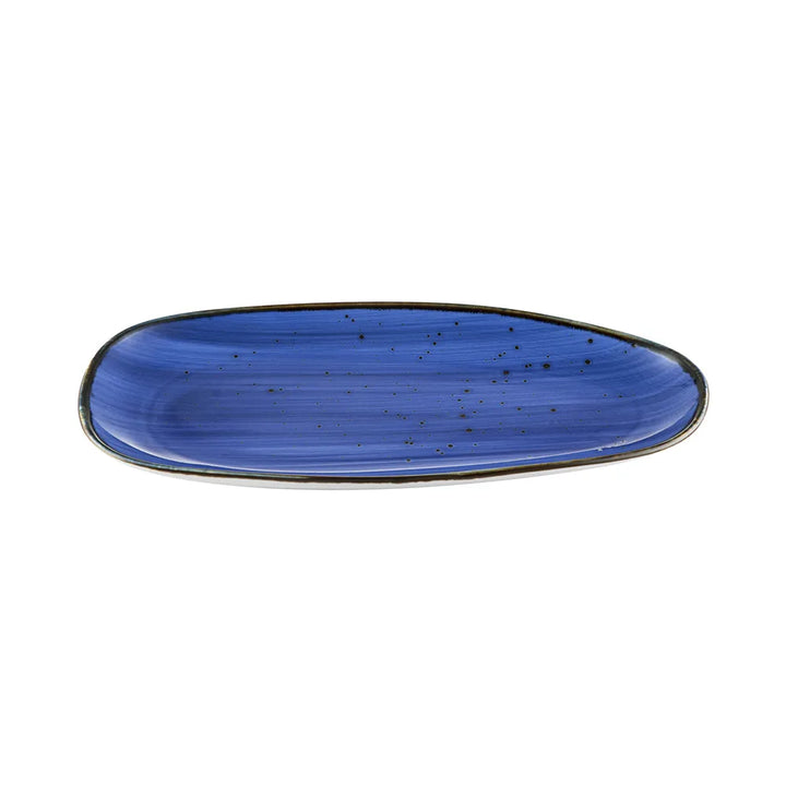 CAC China TUS-614-BLU Platter Starry Night Blue 13" Case of 12 Pcs