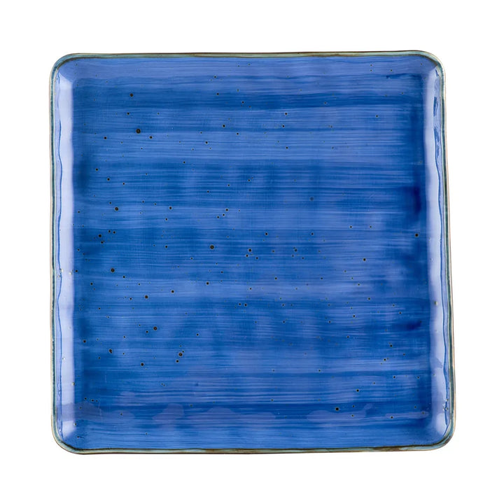 CAC China TUS-SQ21-BLU Square Plate Starry Night Blue 12" Case of 12 Pcs