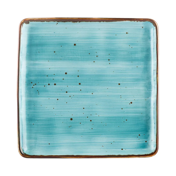 CAC China TUS-SQ8-TQS Square Plate Turquoise 8 1/4" Case of 24 Pcs