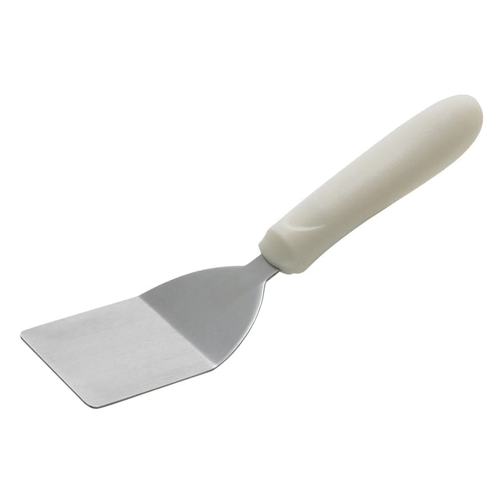 Winco TWP-30 Mini Turner w/Offset, White PP Handle, 2" x 2-1/4" Blade