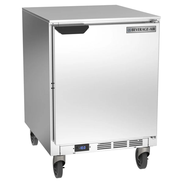 Beverage-Air UCF24AHC-24-104 24" Low Profile Left-Hinged Door Undercounter Freezer