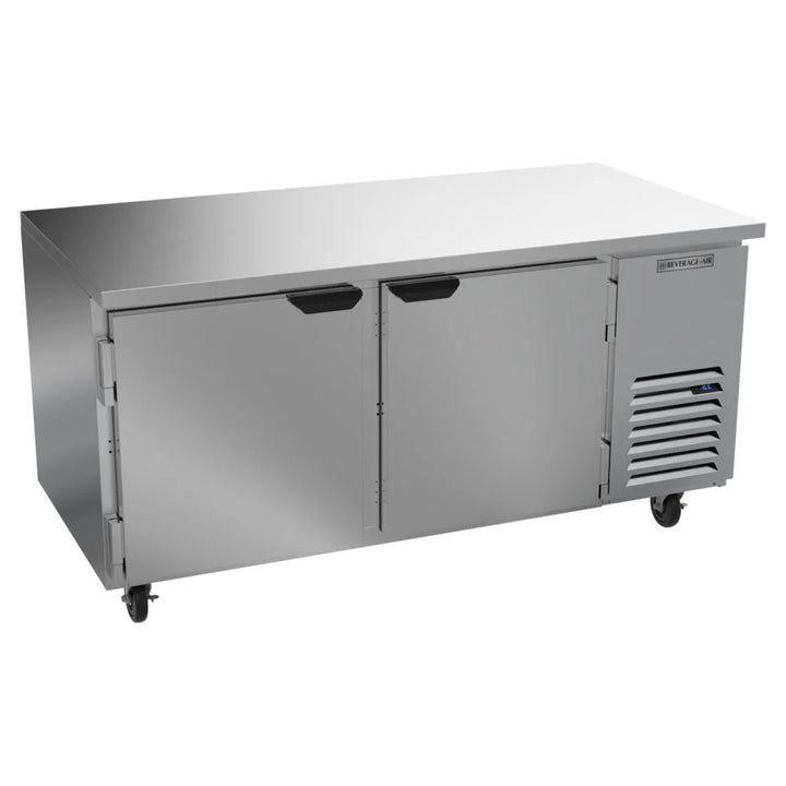 Beverage-Air UCF67AHC 67" 2 Solid Door Undercounter Freezer