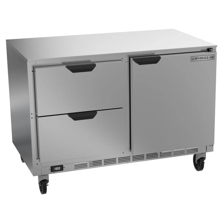 Beverage-Air UCFD48AHC-2 48" Undercounter Freezer with 2 Drawers and 1 Door