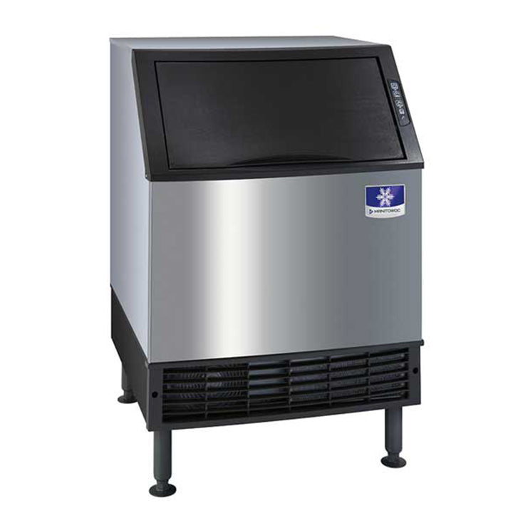 Manitowoc UDF0240A NEO 26" Air Cooled Undercounter Dice Cube Ice Machine with 90 lb. Bin, 115V, 220 lb.