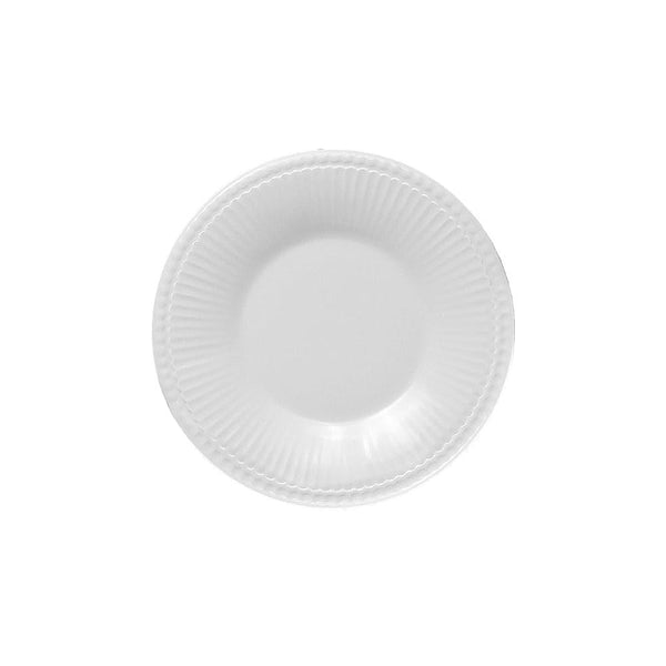 Furtino England Ultima 16cm (6") White Porcelain Flat Plate - HorecaStore