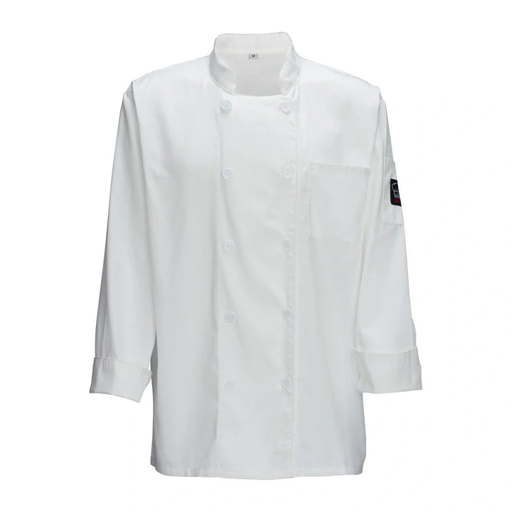 Winco UNF-5W3XL Relaxed Chef's Jacket, White, 3XL