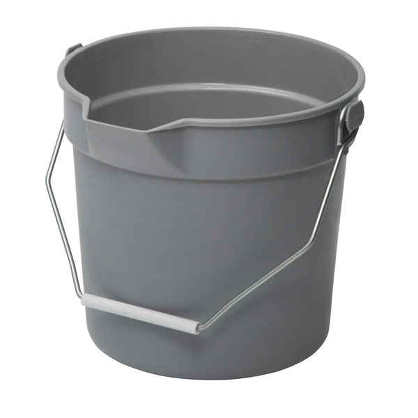 Winco UPP-10G 10 Qt Heavy Duty Plastic Utility Pail with Pour Spout