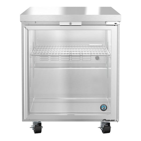 Hoshizaki UR27B-GLP01 Single Section Undercounter Refrigerator, 27"W x 31.5"D x 31.9"H