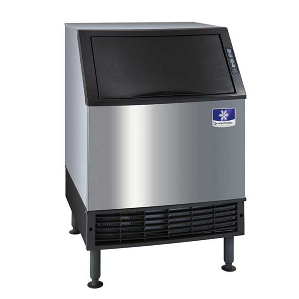 Manitowoc UYF0190A NEO 26" Air Cooled Undercounter Half Dice Cube Ice Machine with 90 lb. Bin, 115V, 193 lb.