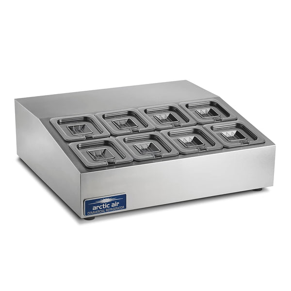 Arctic Air 8 Pan Countertop Compact Prep Unit – 28", (ACP8SQ)