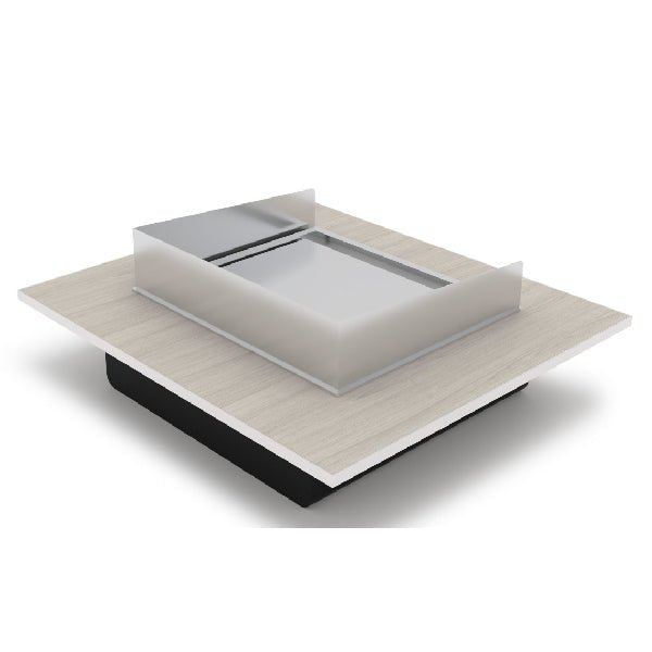 Griddle Station L 90 x W 80 cm,  High Temperature Resistant, Scratch Resistant. Safety Borderline, Non Slip. Retractable Wire