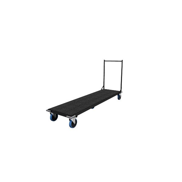 Rectangular Table Trolley L 182 x W 52 x H 80 cm, Allows Up To 8 Tables To Be Stored Flat And Stacked, Moving Is Now Simpler And Safer Than Ever