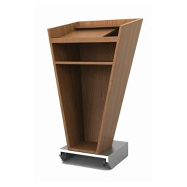 Spectrum Lectern L 55 x W 54 x H 115 cm, Powder Coating Metal Frame, MDF Laminated. Cable Organizer, 2 Work Surface