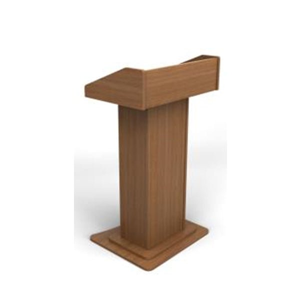 Ohio Lectern L 63 x W 68 x H 122 cm, MDF Laminated, Spacious Shelf, Sturdy  Castors