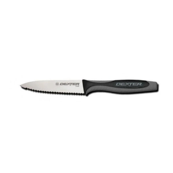 Dexter Russell V105SC-PCP V-Lo 3 1/2" Scalloped Paring Knife - 29483