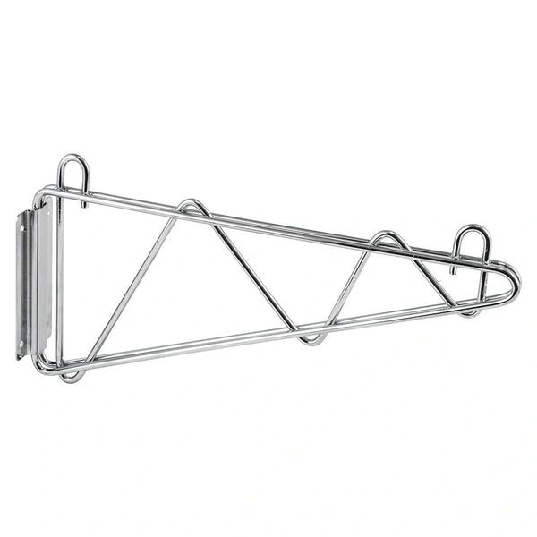 Winco VCB-14 Chrome-Plated Wall-Mount Shelving Brackets, 14", 1 Pair