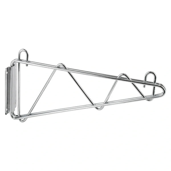 Winco VCB-24 Chrome Plated Wall Mount Shelving Brackets, 24"W, 1 Pair