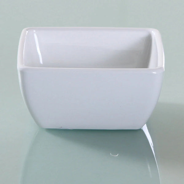 Yanco VE-004 6 Oz White Melamine Square Venice Bowl, Pack of 48