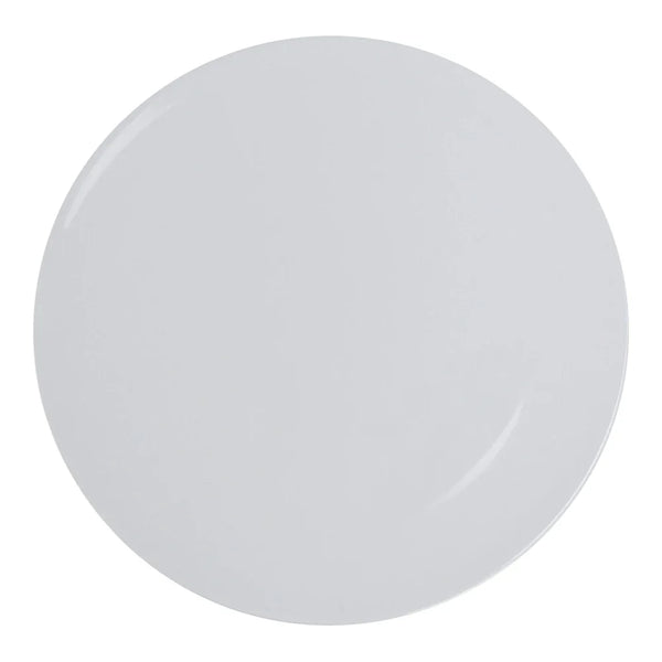 Yanco VE-116 16" White Melamine Round Pizza Plate, Pack of 6