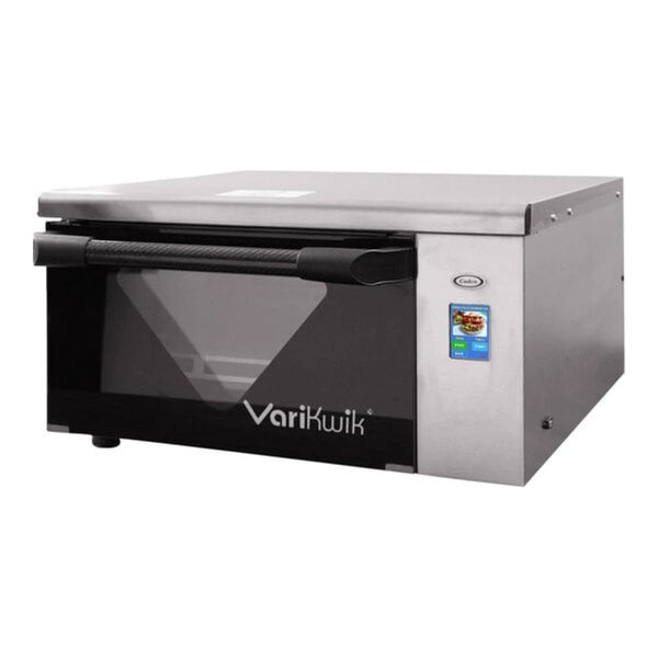 Cadco VariKwik VKII-220-SS Stainless Steel Countertop High-Speed Oven with 2 1/2" Touchscreen - 4,200W, 220V