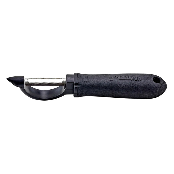 Winco VP-304 Serrated Edge Straight Peeler, Soft Grip Handle, NSF Certified