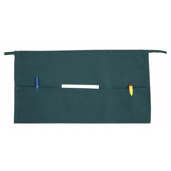 Winco WA-1221G Green 3 Pocket Waist Apron