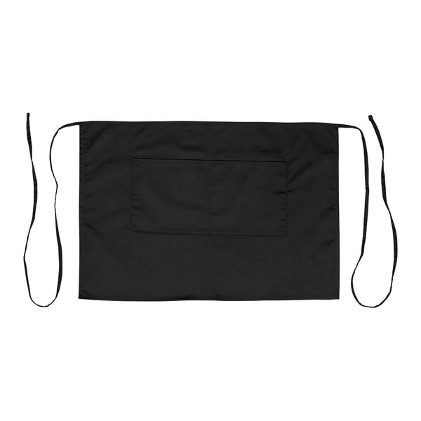 Winco WA-2819K Bistro Apron, 28"x19", half size, Black