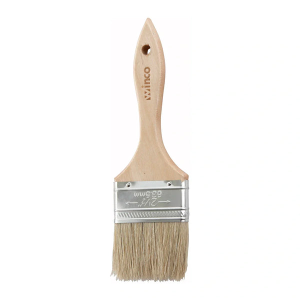 Winco WBR-25 Pastry Brush, Boar Bristle, 2-1/2" Wide