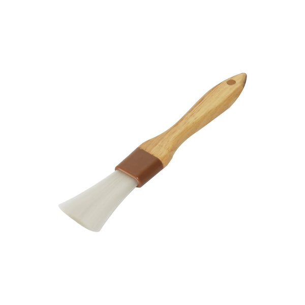 Thunder Group WDPB001N 1" Flat Head, 8-1/4" x 1" x 1/2" Nylon Bristles Pastry Brush Bounded by Brown Plastic Ferrule