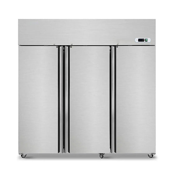 3 Door Reach-In Freezer, 72", Stainless Steel, 54 Cu.ft, 115v, -8°F to 0°F