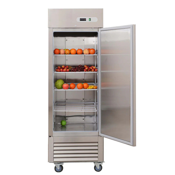 Single Door Reach-in Freezer, 27", Stainless Steel, 3 Shelves, 23 Cu.ft, 115v, -8°F to 0°F