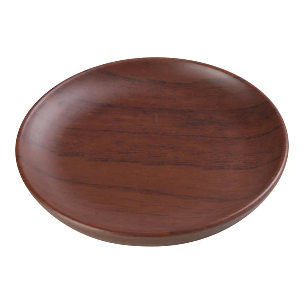 Yanco WL-104 4 3/4" Melamine Round Wood-Grain Dinner Plate, Pack of 48