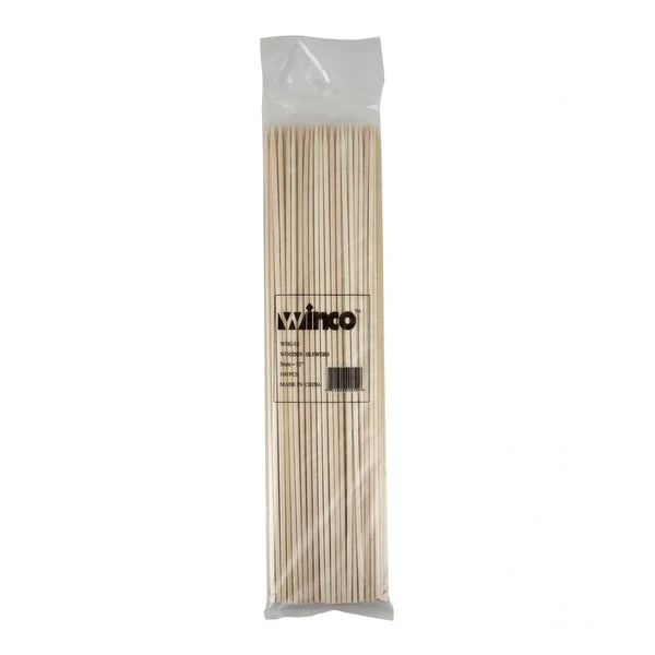 Winco WSK-12 12" Bamboo Skewers, 100/bag