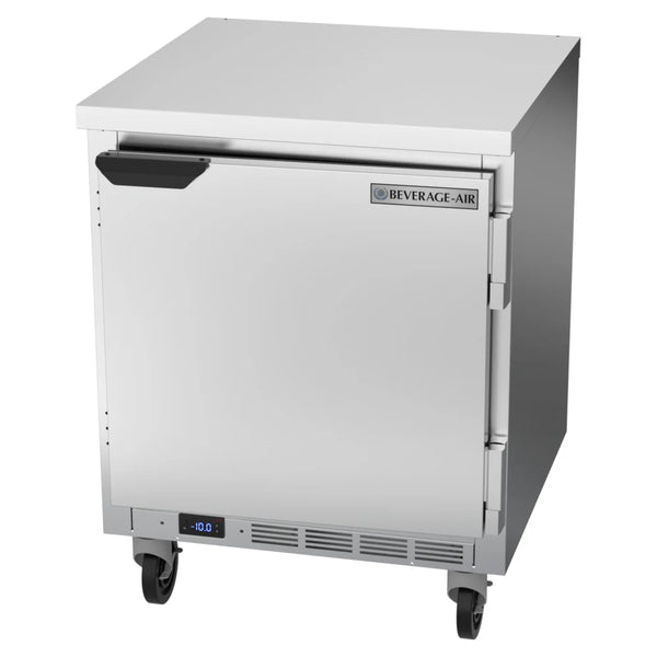 Beverage-Air WTF27HC-FLT 27" Worktop Freezer With Flat Top