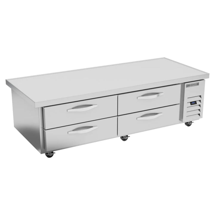 Beverage-Air WTFCS72HC-76 4 Drawer 76" Freezer Chef Base with 4" Overhang