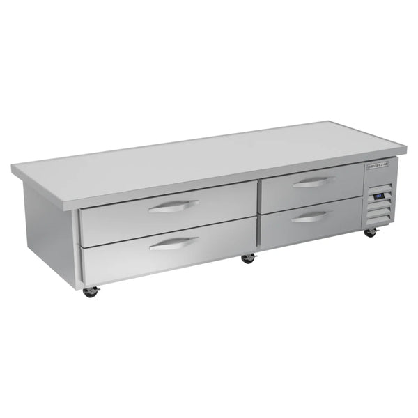 Beverage-Air WTFCS84HC-89 4 Drawer 89" Freezer Chef Base with 5" Overhang