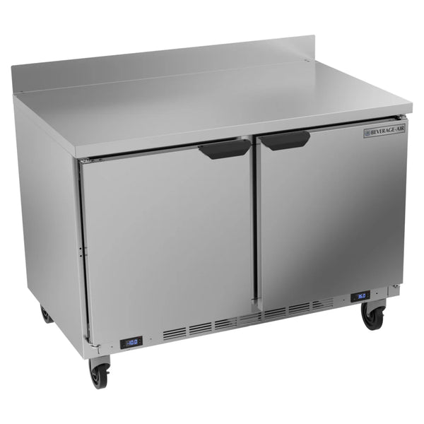 Beverage-Air WTFR48AHC 48" Worktop Two Door Freezer/Refrigerator