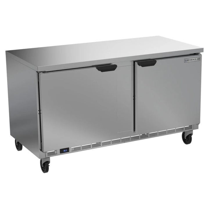 Beverage-Air WTR60AHC-FLT 60" Worktop Refrigerator with Flat Top