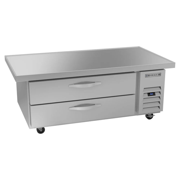 Beverage-Air WTRCS52HC-60 2 Drawer 60" Refrigerated Chef Base with 8" Overhang