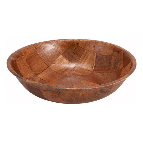 Winco WWB-12 12" Salad Bowl, Wooden