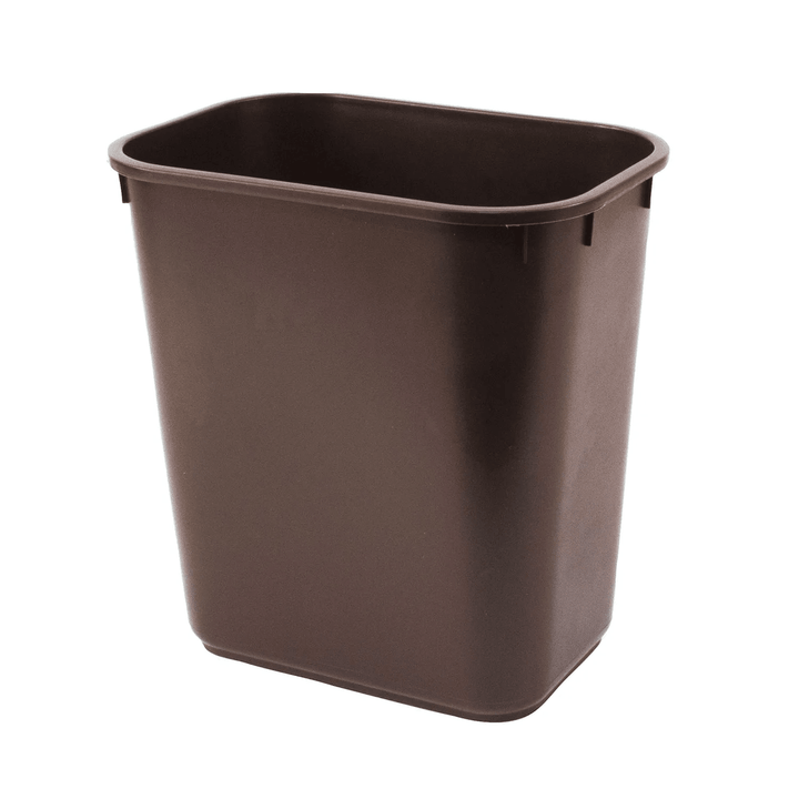 Hapco Elmar 13qt Trash Can Walnut, Flame Resistant