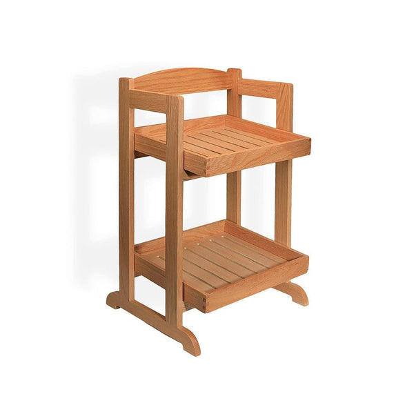 Wundermaxx Bakery Display 2 Tier, Oak Wood, L 43 x W 40 x H 70 cm