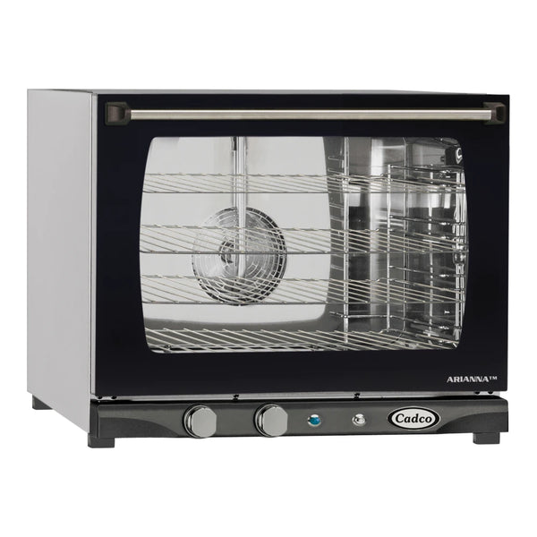 Cadco Arianna XAF-133 4-Shelf Half Size Heavy-Duty Manual Countertop Convection Oven - 208-240V