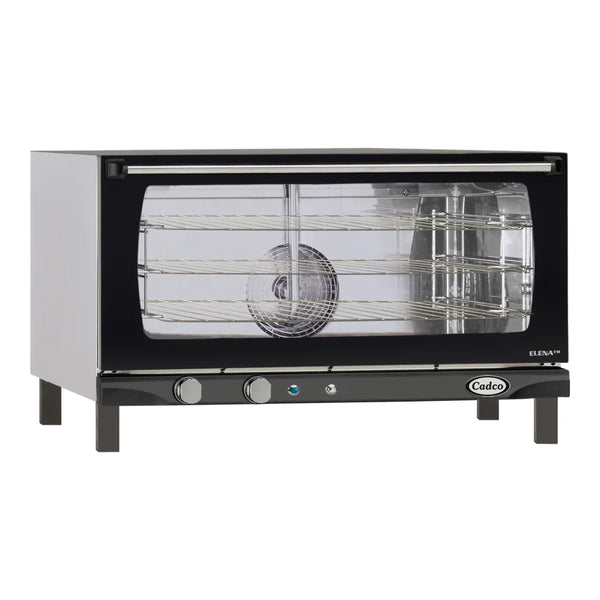 Cadco Elena XAF-183 3-Shelf Full Size Heavy-Duty Manual Countertop Convection Oven - 208-240V