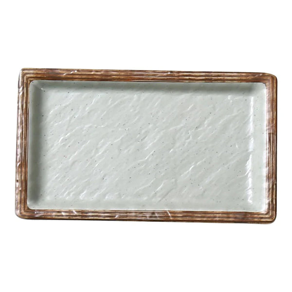 Yanco YO-3006 Yoto 3 3/4? Green Melamine Rectangular Sushi Plate with Matte Finish, Pack of 48