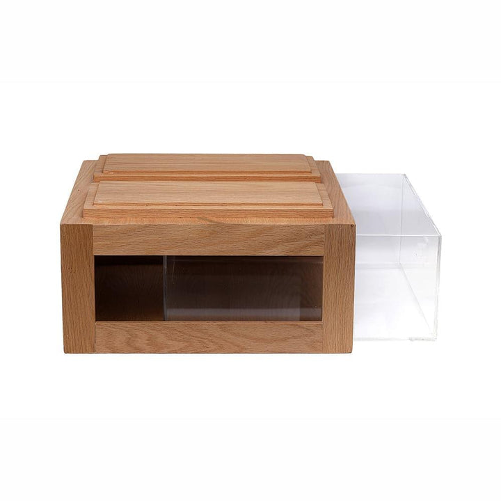 Acrylic Double Hallo Bread Box, L 30 x W 33 x H 15.4cm