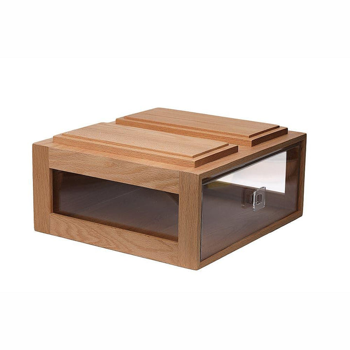 Acrylic Double Hallo Bread Box, L 30 x W 33 x H 15.4cm