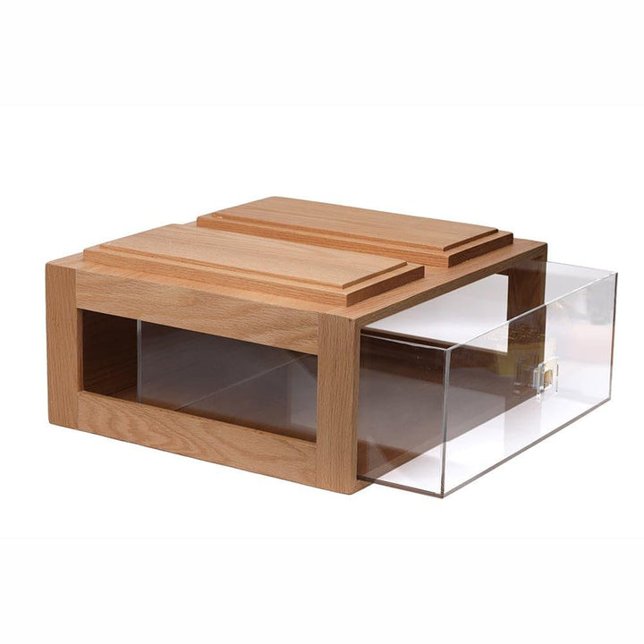 Acrylic Double Hallo Bread Box, L 30 x W 33 x H 15.4cm